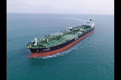 The M/T Al Funtas is one of four KOTC VLCCs to be retrofitted with the Wärtsilä Fuel Efficiency Boost. (Copyright: KOTC)